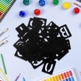 thumbnail image 4 of ADDHAT 42Ud Plantillas Plásticas Negras De Letras Y Números Huecas Para Pintura Decorativa DIY En Paredes Y Muebles, 4 of 8