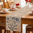 thumbnail image 6 of Retro Flowers Daisy on Letter Table Runner 90 Inches Long,Kitchen Dining Tablerunners Watercolor Country Floral Linen Table Runners Dresser Scarves for Home Dinner Wedding Holiday Party Decor, 6 of 9