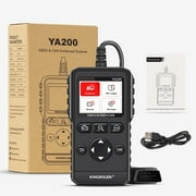 Kingbolen Ya200 Obd2 مركبة ماسح ضوئي لمحرك قارئ رمز خطأ ، أداة مسح تشخيص السيارات مع وظائف Obd2 الكاملة واختبار الجهد
