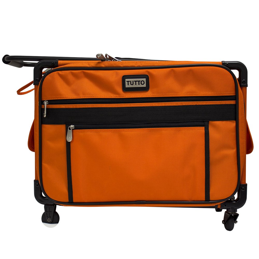 Tutto 20" Medium Sewing Machine Bag on Wheels (Orange) - Walmart.com