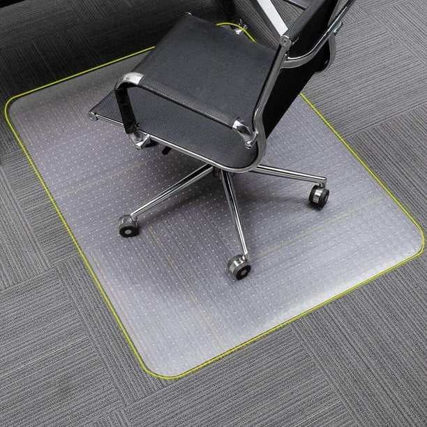 pix Office Floor Mat For Carpet Walmart zircony polycarbonate office chair mat for carpet rectangular 36 x 48 clear with studs
