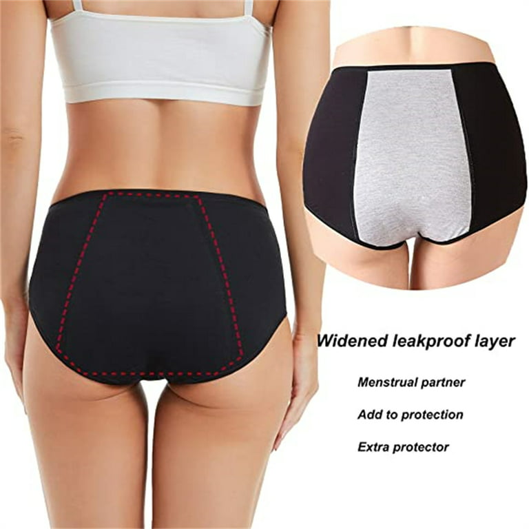 Rovtop Girls Period Underwear, 5 Pack Leakproof Underwear for Teenager  Menstrual Panties