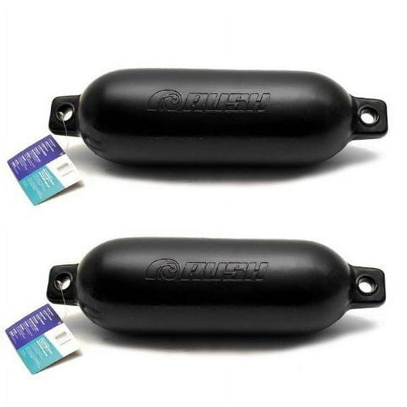 Dock Rite Boat Dock Fenders 86881 | Rush 15 x 6 Inch Black (Pair)