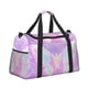 thumbnail image 2 of Fotbe Purple Sparkling Butterfly Bolsa de Viaje con Estampado, Bolsa de Fin de Semana para Mujer con Compartimento para Zapatos, Bolsa de Gimnasio con Bolsillo Húmedo, 2 of 7