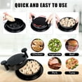 thumbnail image 3 of Chicken Shredder Shred Machine, Chicken Shredder Tool Twist, Meat Shredder with Handles and Non-Skid Base, Shred Machine Tool for Pork, Beef and Chicken, Dishwasher Safe.(1pc), 3 of 6