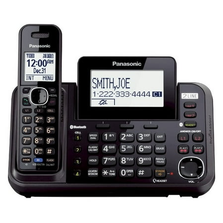 Panasonic Link2Cell 2-Line Cordless Phone, 1
