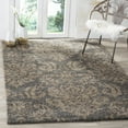 thumbnail image 3 of SAFAVIEH Florida Desmond Damask Shag Area Rug, Grey/Beige, 2'3" x 4', 3 of 9
