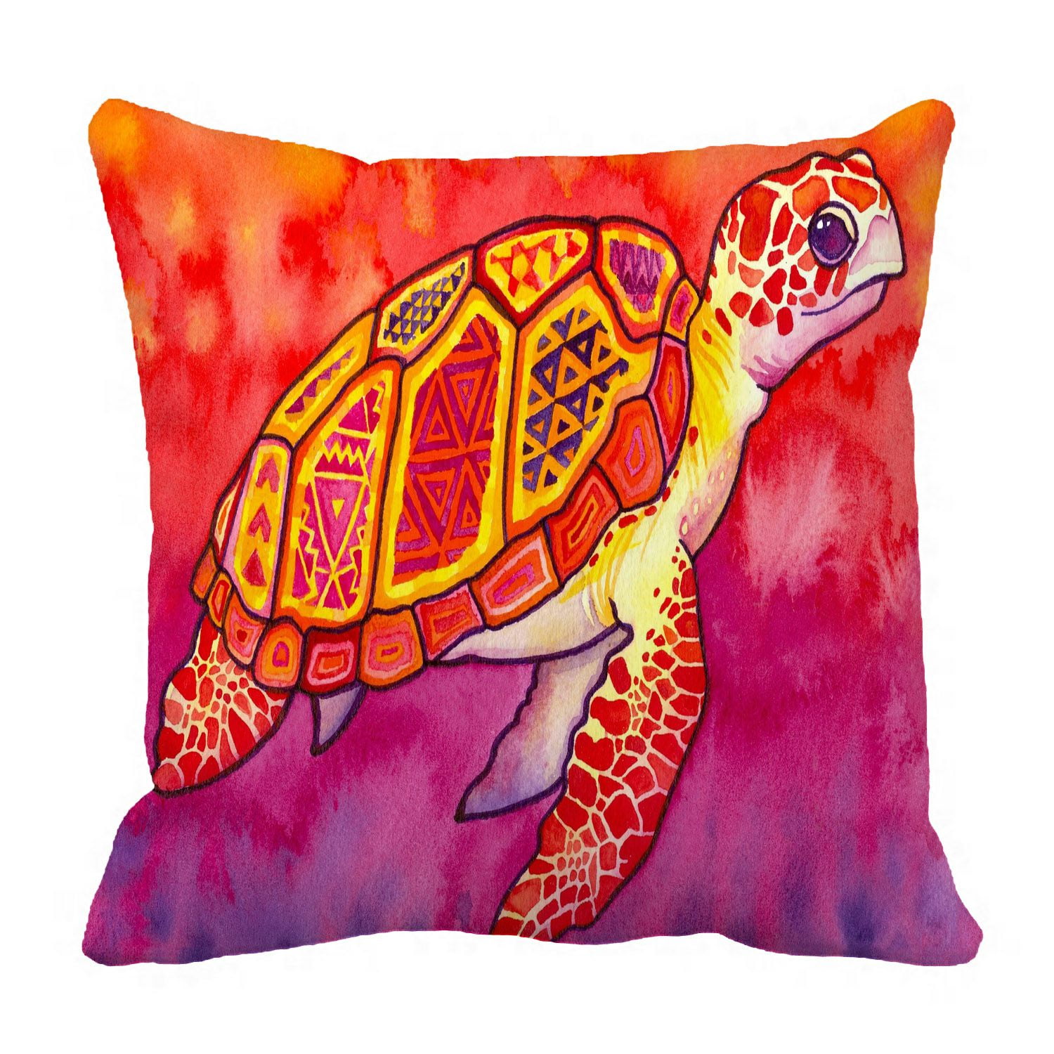 ZKGK Sea Turtle Painting Pillowcase Home Decor Pillow Cover Case Cushion Two Sides 20x20 Inches