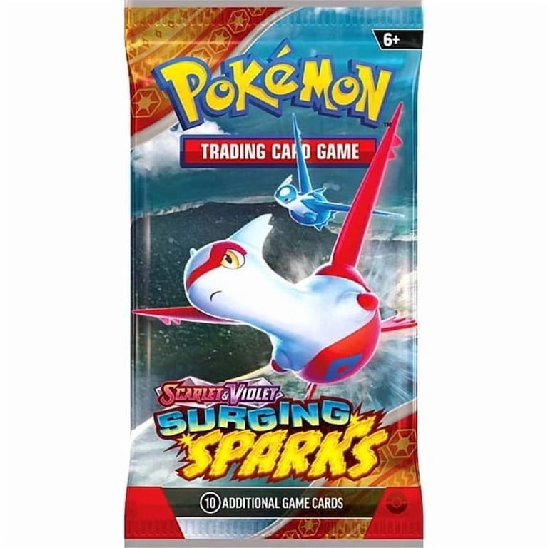 Pokémon Scarlet and Violet Surging Sparks Booster Pack, 10 Cards