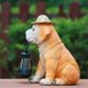 thumbnail image 4 of Toystoory Estatua de perro, adorno de jardín con luz, piedras decorativas para jardín, estatua de jardín con linterna hermosa Decoración, 4 of 6