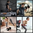 thumbnail image 2 of Yaheetech Haltères Réglables 12-en-1 pour Gym à Domicile, 52,5 lb, Noir, 2 of 7