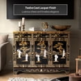 thumbnail image 2 of Red Lantern Black Lacquer Sideboard - Royal Ladies, 2 of 7