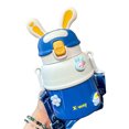 thumbnail image 1 of 500ml Big Belly Cup Bunny Ears Paja Linda taza de agua a prueba de fugas para viajes al aire libre JShteea Para Estrenar, 1 of 8