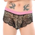 thumbnail image 1 of WILLBEST Pantalones Cortos para Hombre, Sexys, de Encaje, con Lazo, para Pijama Femenino., 1 of 3