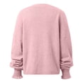 thumbnail image 5 of DuoJiaJ Knit Sweater Coat Long Sleeve Button Down Cardigan For Fall And Winter Versatile Elegant Outerwear Soft Comfortable Daily Wear Womens Fashion Pink XL, 5 of 5