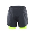 thumbnail image 4 of Shorts deportivos Shorts de carrera 2-en-1 para hombre Secado rápido Ejercicio de entrenamiento activo transpirable Pantalones cortos de ciclismo para correr con forro más largo, 4 of 7