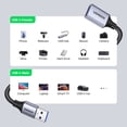 thumbnail image 4 of UGREEN 2 Pack USB Extension Cable, (10 FT+ 10 FT) USB Extender USB 3.0 Extension Cable Nylon Braided Compatible with Webcam, Camera, Phone, USB hub, Mouse, Keyboard, Printer, Hard Drive, Headset, 4 of 5
