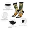thumbnail image 3 of Fuzoiu Vintage Garlic Bread Illustration Print Athletic Crew Socks for Men & Women,Casual Crew Socks,Above Ankle Crew Socks for Business, Casual, 3 of 6