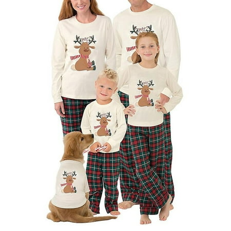 

Gwiyeopda Holiday Christmas Pajamas Family Matching Pjs Set Xmas Jammies for Couples