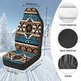 thumbnail image 7 of Uorisanigo Front Seat Covers, Soft Plush 2-Pack Ethnic Tribal Navajo Seat Cushions Universal Fit for Most Vehicles, Summer Cool & Winter Warm, Easy Installation, Car Accessories, 7 of 7