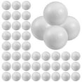 thumbnail image 1 of WRITWAA 50 Pcs Boules de Polystyrène Blanc Solide Rondes pour Bricolage et Décoration d'Événements, 1 of 7