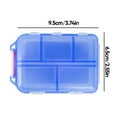 thumbnail image 3 of Travel Pill Organizer Box 147 Labels Blue, Organizer With Labels Travel Daily, Home and Kitchen, 1 Travel Pill Organizer Box, 147 Labels, By Relocy, 3 of 5