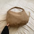 thumbnail image 3 of Hobo Bag Deerskin Retro Mujer Gran Capacidad Nuevo Otoño E Invierno Versátil Debe (Caqui), 3 of 9