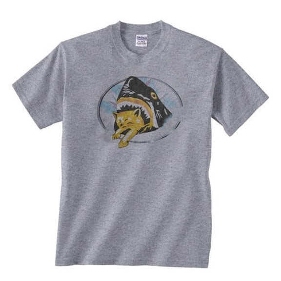 SHARK CAT Pineapple Express movie kitten funny gag gift 420 Halloween costume Tee