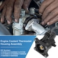 thumbnail image 3 of Conjunto de Carcasa de Termostato de Refrigerante del Motor Unique Bargains con Sello y Sensor para Volvo S60 S80 S90 V60 V90 Cross Country XC40 XC60 XC70 XC90 Reemplazar No.31293912, 3 of 7