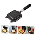 thumbnail image 4 of Sandwich Skillet Bread Loaf Pans for Baking Egg Cookers Cookware Double Pie Iron Toaster Sandwich Maker, 4 of 8