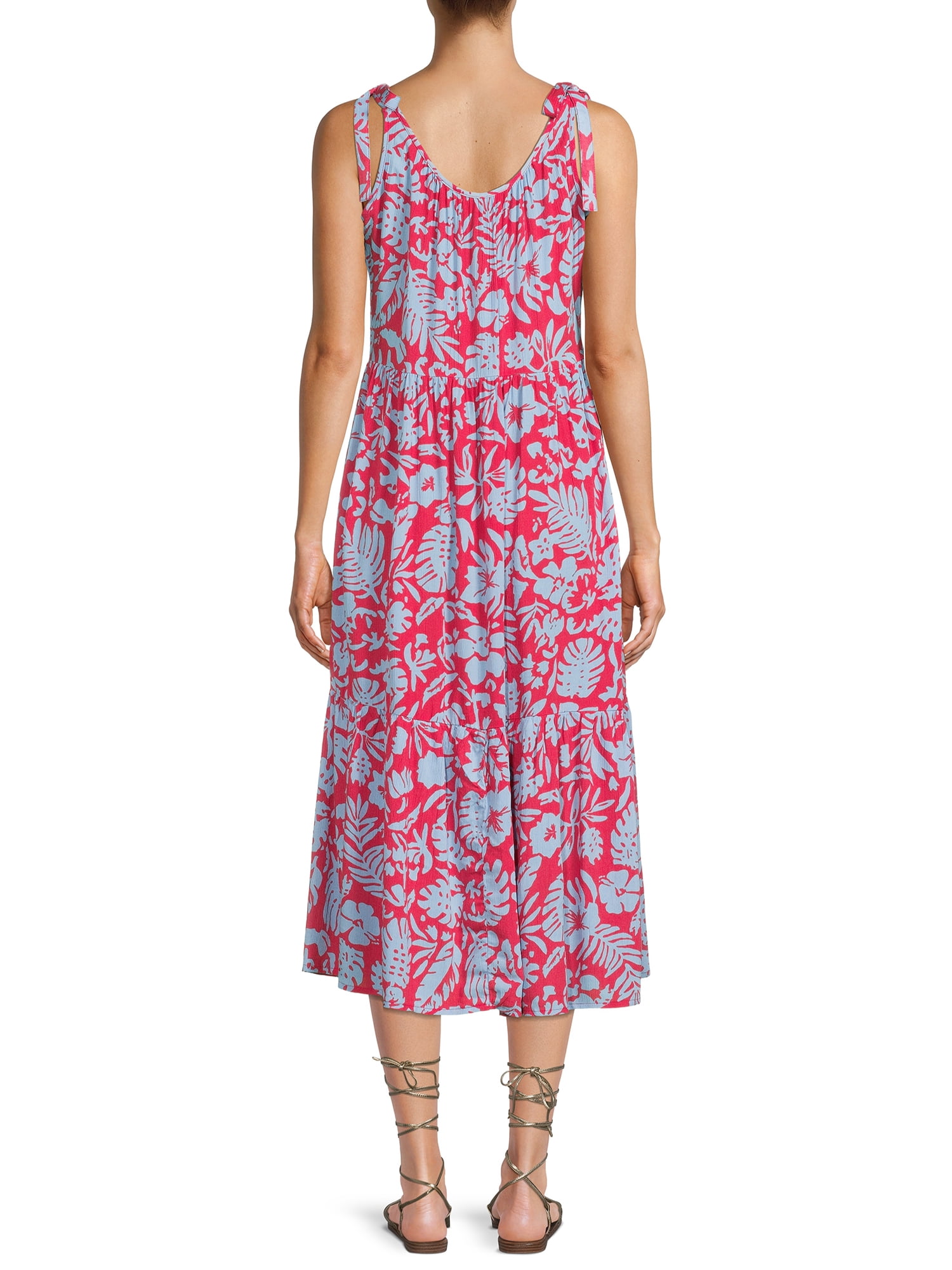 Womens Clothing Beach Lunch Lounge Dress Walmart Beachlunchlounge Lou Lou  Sleeveless Dress With Ruffle Hem