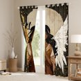 thumbnail image 3 of Homewish Angel Elf Curtains Pack of 2 (42x84 Each) for Teens Female Men,Golden Bling Glitter Curtains Blackout,Dreamy Princess Bedroom Curtains,Breathable Home Decor, 3 of 6