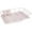 Pale Pink, variant on Space-Saving 3-Piece Dish Drainer Rack Set with Cutlery Holder - Maximize Kitchen Countertop Space, Silver
