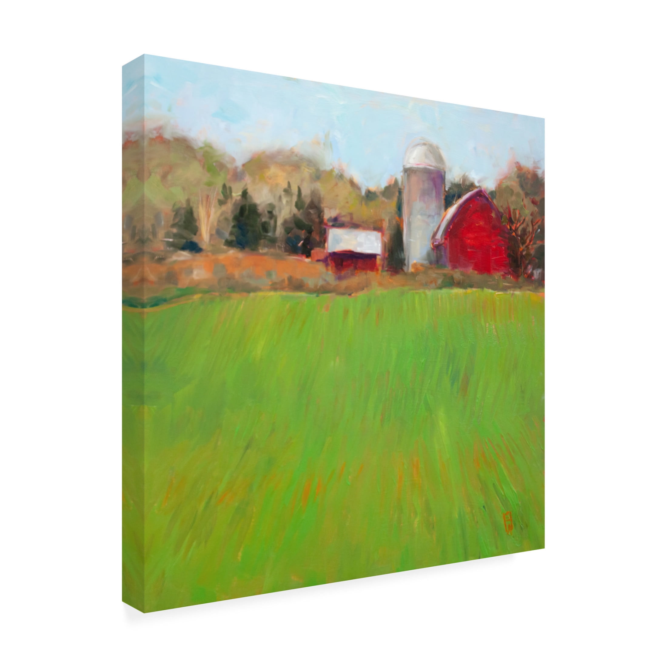 Canvas Wall Art - Sally Hootnick 'Spring Green' Wall Art for Living Room, Bedroom, or Office Décor by Trademark Fine Art - 24 x 24 Inches