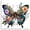 Butterfly-B, variant on Mosaflare Dragonfly Diamond Painting Kits,Full Round Drill Diamond Art Kit for Adults,Home Wall and Relaxing Art Craft