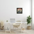 thumbnail image 2 of Custom Rides Motorcycle Sign Vintage Americana Bike Typography Framed Art Print Wall Art, 17x17, 2 of 7