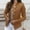 Brown, variant on Women's Jackets Neck Metal Button Jacket Open Front Cardigan Blouse Tops Business Casual Suit Coats Blue Beat Jacket Petite Warm Winter Coat Junior Rain Coats Travel down Vest Women Bulk Woman Warm