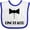 White and Royal, variant on Inktastic Ringbearer Mock Tux Wedding Tuxedo Boys Baby Bib