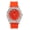 Orange, variant on Mens Silver Big Rocks with Roman Numerals Fully Iced Out Spring Summer Colorful Dial Watch - ST10357 RN Single