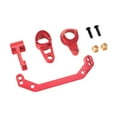 thumbnail image 2 of Conjunto de dirección de coche RC, fácil de instalar, piezas de repuesto de metal resistente. Rojo, 2 of 9