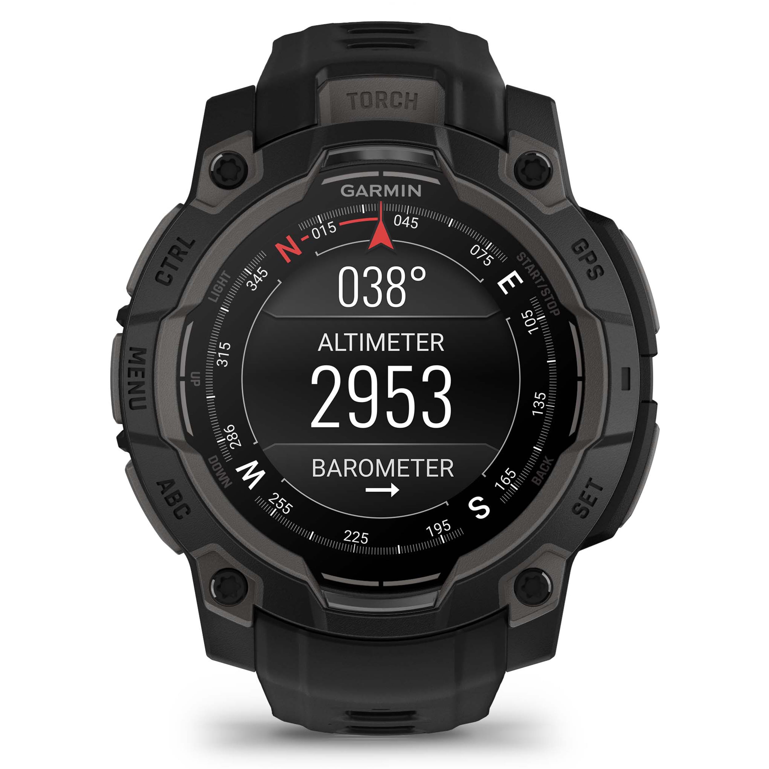 Garmin Instinct 3 45mm (Black) AMOLED Rugged Outdoor GPS Smartwatch Gift Box Bundle with PlayBetter HD Screen Protectors, Wall Adapter & Case