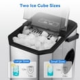 thumbnail image 4 of Yiwa Bullet Ice Maker Countertop with Handle up to 26lbs for Home Kitchen Office Party, 4 of 7
