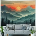thumbnail image 4 of PRATYUS Mountain Tapestry, Sunset Tapestry Magical Forest Tree Tapestry Nature Tapestries Nature Landscape Wall Hanging Boho Home Decor for Bedroom Living Room Dorm  Painting, 4 of 6
