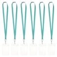 thumbnail image 1 of Uxcell 6Pack Cintas de colores para insignias de identificación, cintas de seguridad para llaves, verde menta, 1 of 6