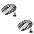 thumbnail image 1 of jesticaly Computer 2.4Ghz Wireless Optical Mouse Quick Speed Low Latency 6 Buttons Plastic Gaming Mice Desktop PC Portable Grey 2Set, 1 of 6