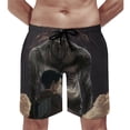 thumbnail image 5 of Attack On Titan Men's Swim Trunks Board Shorts Drawstring Elastic Waist Quick Dry Swimsuits Beach Shorts with Pockets 2XL, 5 of 8