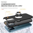 thumbnail image 5 of SZMLOGB Phone Case for iphone 13 Pro (6.1") with Ring Holder Shock Resistant Scratch Resistant PC Silicone Heavy Duty Protective Case-black, 5 of 6