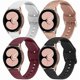 thumbnail image 1 of Chenchen 4 PACK Bands Compatible with Samsung Galaxy Watch 4 40mm 44mm/ 4 Classic 42mm 46mm, 20mm Adjustable Silicone Sport Replacement Strap for Samsung Galaxy Watch 7/6 / 5/4 / FE Band Women Men, 1 of 1