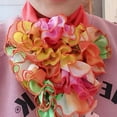 thumbnail image 5 of Grofry Women Collar Scarf,Big Flower Breathable Collar Scarf Neckerchief Ring Neck Wrap, 5 of 8