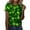 Green, variant on QIPOPIQ Women's Short Sleeve Crew Neck Shirts St. Patrick's Day T Shirts Tops Shamrock T Shirt Green Shirt Tunic St Patricks Day Shirts Printed Ladies Round Neck Holiday Shirts Graphic Tees Deals